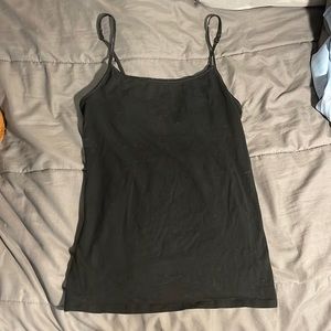 MOSSIMO SUPPLY CO, M, black, tank top, built in bra